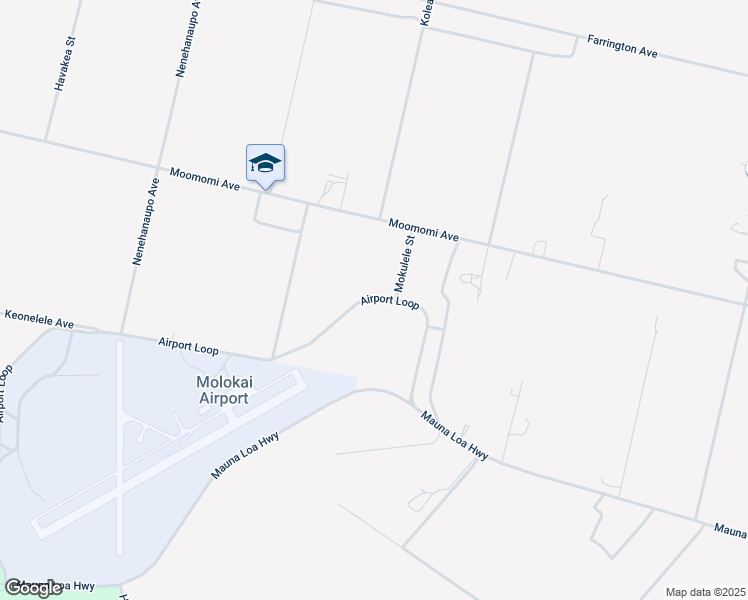 map of restaurants, bars, coffee shops, grocery stores, and more near 2144 Kalae Highway in Kualapuu