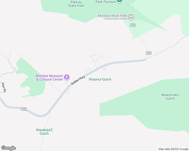 map of restaurants, bars, coffee shops, grocery stores, and more near 41 Aka Place in Kualapuu