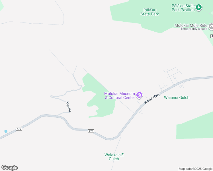 map of restaurants, bars, coffee shops, grocery stores, and more near Ahe Pl in Ho'olehua