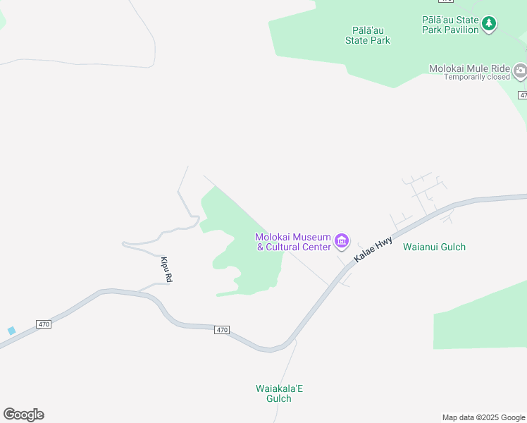 map of restaurants, bars, coffee shops, grocery stores, and more near Ahe Pl in Ho'olehua