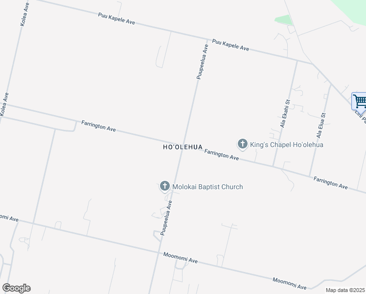 map of restaurants, bars, coffee shops, grocery stores, and more near in Ho'olehua