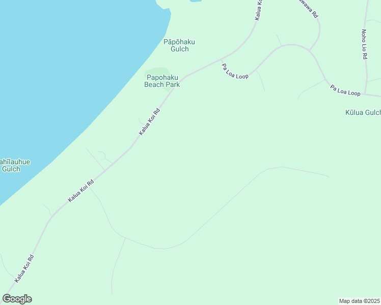 map of restaurants, bars, coffee shops, grocery stores, and more near 3035 Kalua Koi Road in Maunaloa