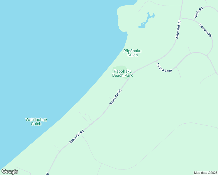 map of restaurants, bars, coffee shops, grocery stores, and more near 3010 Kalua Koi Road in Maunaloa