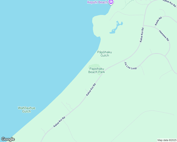 map of restaurants, bars, coffee shops, grocery stores, and more near 2944 Kalua Koi Road in Maunaloa