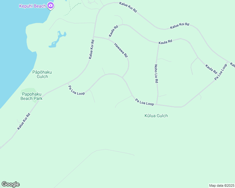map of restaurants, bars, coffee shops, grocery stores, and more near 62 Hao Keehi Place in Maunaloa