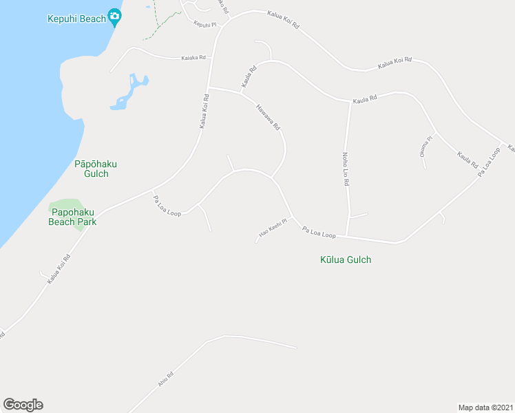 map of restaurants, bars, coffee shops, grocery stores, and more near 62 Hao Keehi Place in Maunaloa