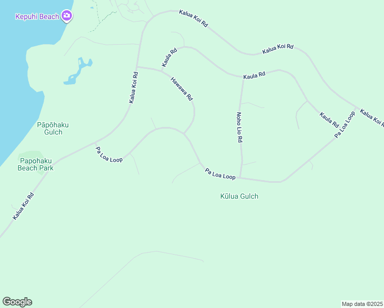 map of restaurants, bars, coffee shops, grocery stores, and more near 499 Pa Loa Loop in Maunaloa