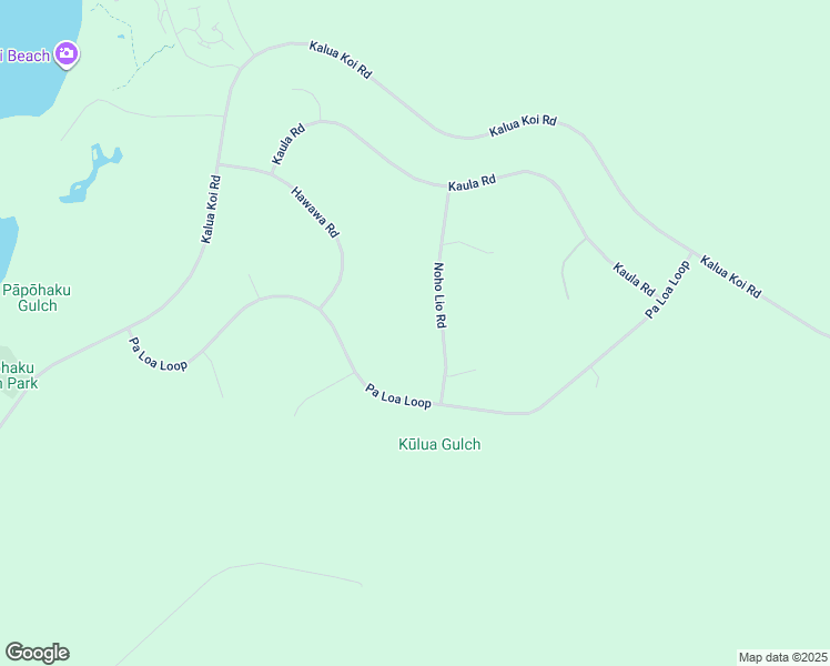 map of restaurants, bars, coffee shops, grocery stores, and more near 170 Noho Lio Road in Kaunakakai