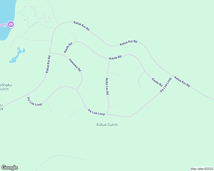 map of restaurants, bars, coffee shops, grocery stores, and more near Noho Lio Road in Maui County