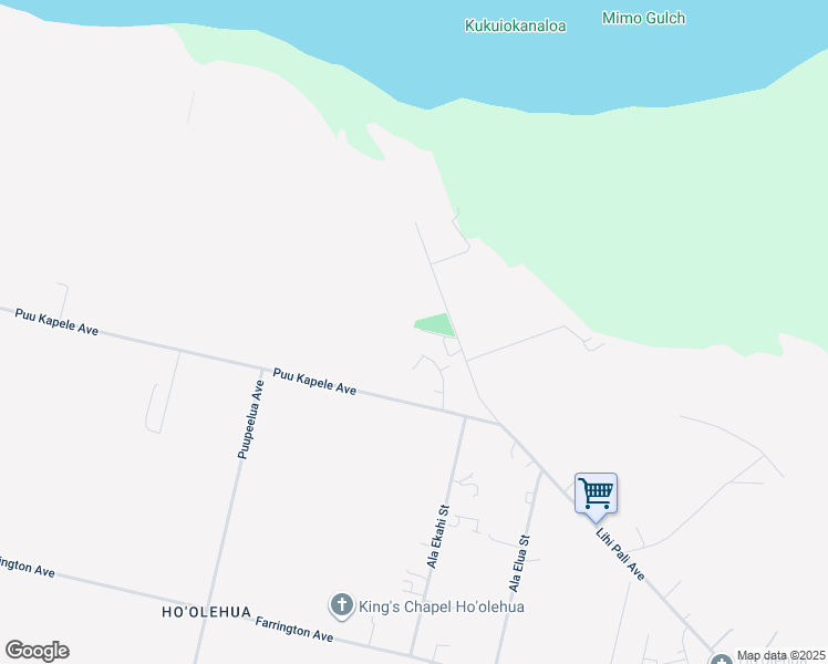 map of restaurants, bars, coffee shops, grocery stores, and more near 1060 Mamalu Lai Place in Kualapuu