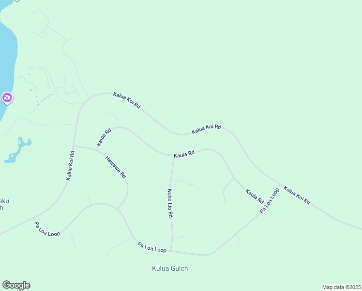 map of restaurants, bars, coffee shops, grocery stores, and more near 330 Kaula Road in Maunaloa