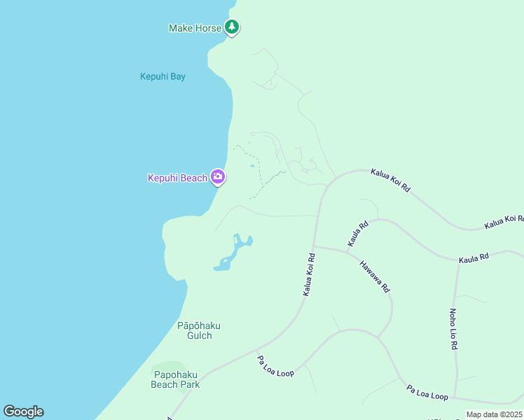 map of restaurants, bars, coffee shops, grocery stores, and more near 126 Kaiaka Road in Maunaloa