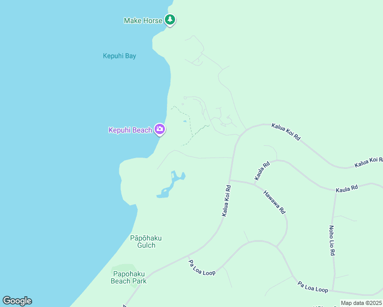 map of restaurants, bars, coffee shops, grocery stores, and more near 126 Kaiaka Road in Maunaloa