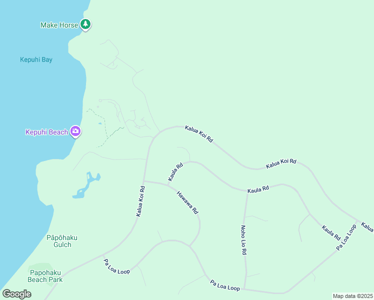 map of restaurants, bars, coffee shops, grocery stores, and more near 41 Hulimoku Place in Maunaloa