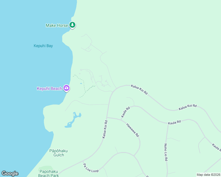 map of restaurants, bars, coffee shops, grocery stores, and more near 50 Kepuhi Place in Maunaloa