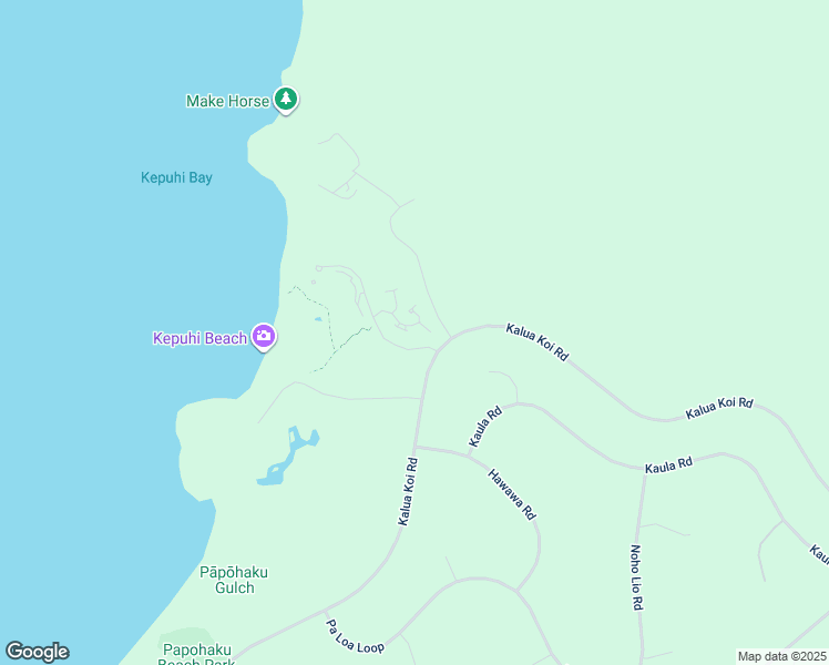 map of restaurants, bars, coffee shops, grocery stores, and more near 50 Kepuhi Place in Maunaloa