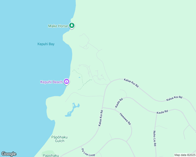 map of restaurants, bars, coffee shops, grocery stores, and more near 50 Kepuhi Place in Maunaloa