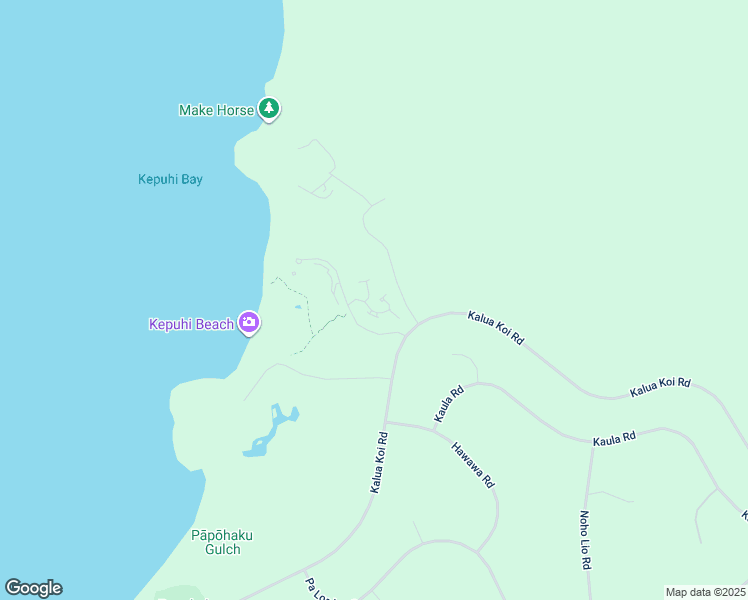 map of restaurants, bars, coffee shops, grocery stores, and more near 50 Kepuhi Place in Maunaloa
