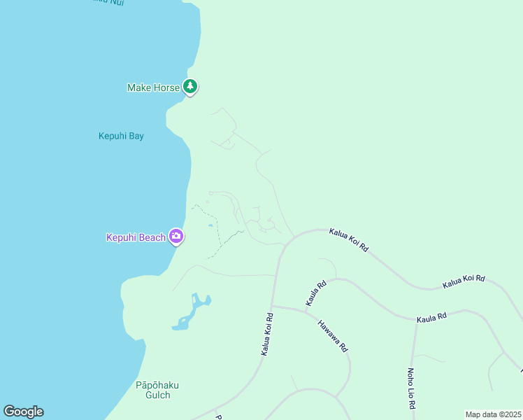 map of restaurants, bars, coffee shops, grocery stores, and more near 50 Kepuhi Place in Maunaloa