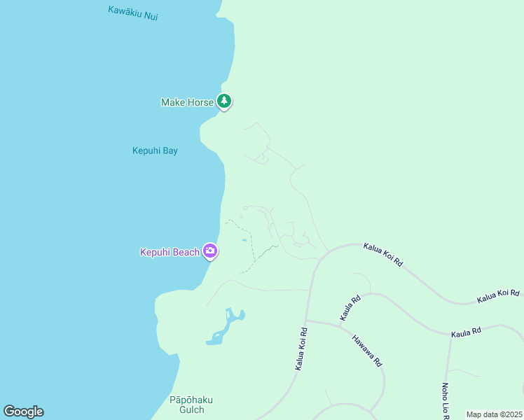 map of restaurants, bars, coffee shops, grocery stores, and more near 50 Kepuhi Place in Maunaloa