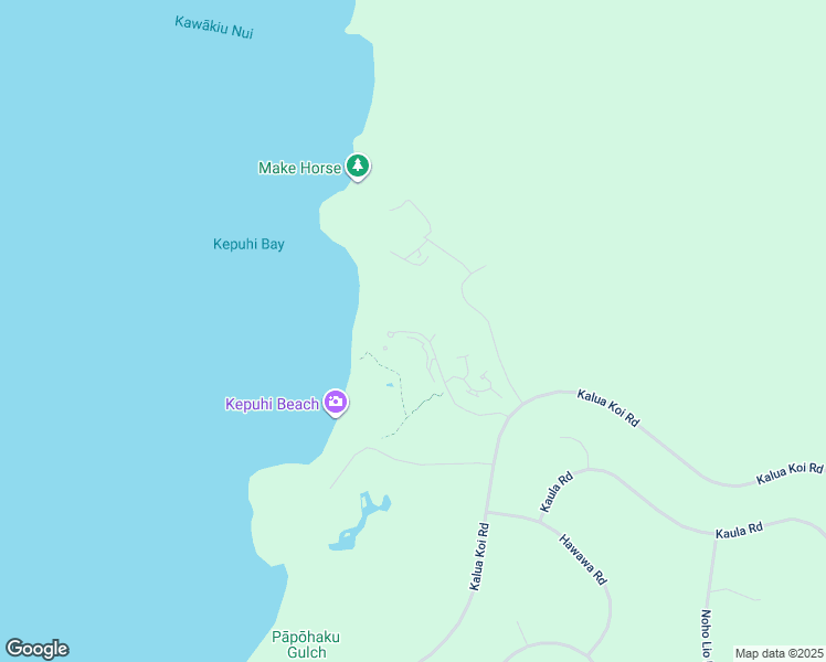 map of restaurants, bars, coffee shops, grocery stores, and more near 50 Kepuhi Place in Maunaloa