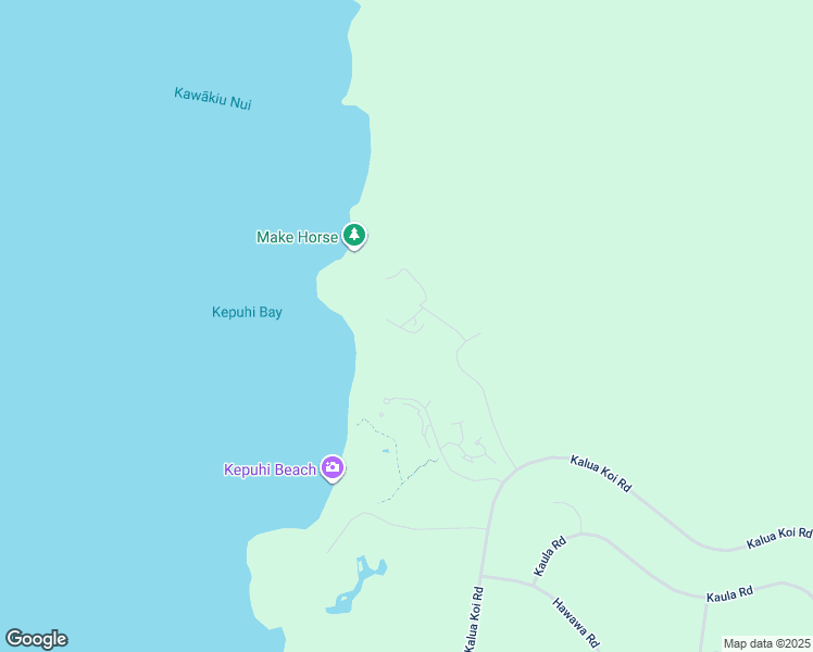 map of restaurants, bars, coffee shops, grocery stores, and more near 100 Lio Place in Maunaloa