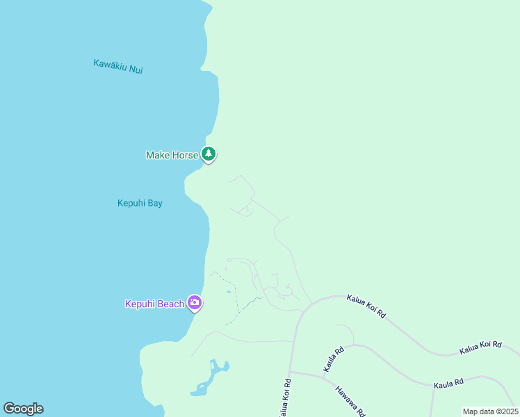 map of restaurants, bars, coffee shops, grocery stores, and more near 100 Lio Place in Maunaloa