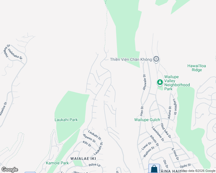 map of restaurants, bars, coffee shops, grocery stores, and more near 2177 Laukahi Street in Honolulu