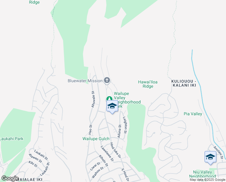 map of restaurants, bars, coffee shops, grocery stores, and more near 833 Kainoa Place in Honolulu