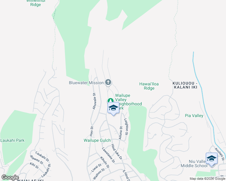 map of restaurants, bars, coffee shops, grocery stores, and more near 833 Kainoa Place in Honolulu