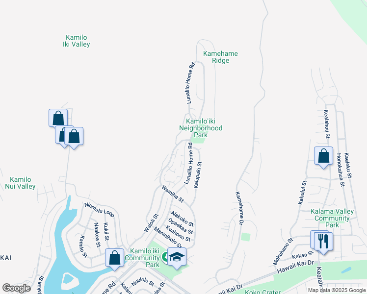 map of restaurants, bars, coffee shops, grocery stores, and more near in Honolulu