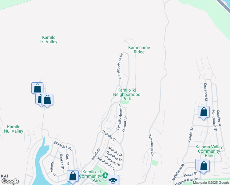 map of restaurants, bars, coffee shops, grocery stores, and more near 1136 Kumukumu Street in Honolulu