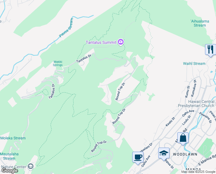 map of restaurants, bars, coffee shops, grocery stores, and more near 109 Poloke Place in Honolulu