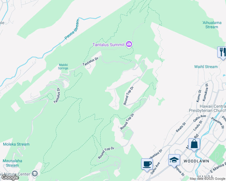 map of restaurants, bars, coffee shops, grocery stores, and more near 109 Poloke Place in Honolulu