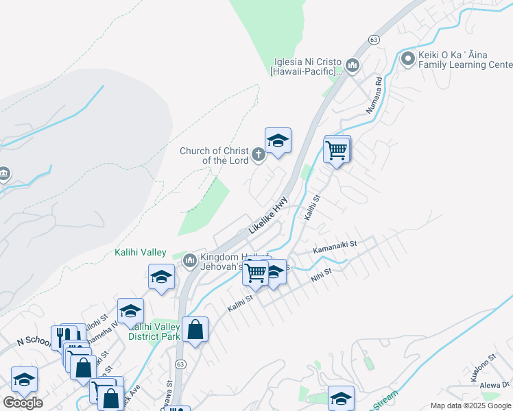 map of restaurants, bars, coffee shops, grocery stores, and more near 2333 Kula Kolea Drive in Honolulu