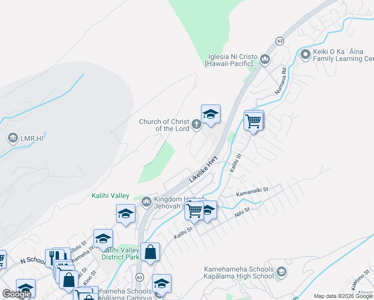 map of restaurants, bars, coffee shops, grocery stores, and more near 2320 Kula Kolea Drive in Honolulu