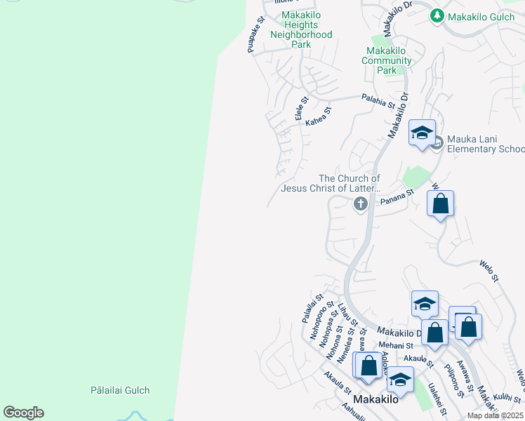 map of restaurants, bars, coffee shops, grocery stores, and more near 92-7151 Elele Street in Kapolei