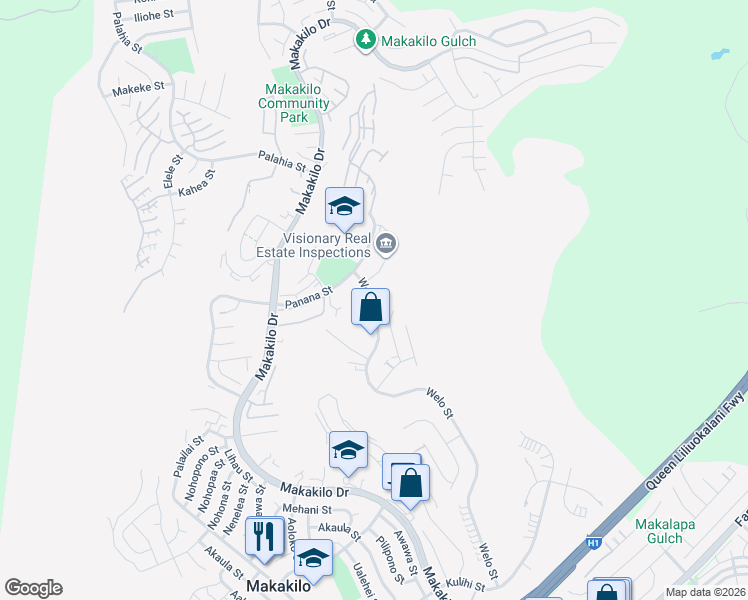 map of restaurants, bars, coffee shops, grocery stores, and more near 92-852 Opalipali Place in Kapolei