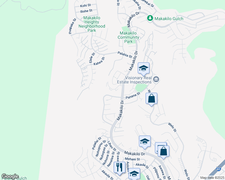 map of restaurants, bars, coffee shops, grocery stores, and more near 92-972 Panana Street in Kapolei