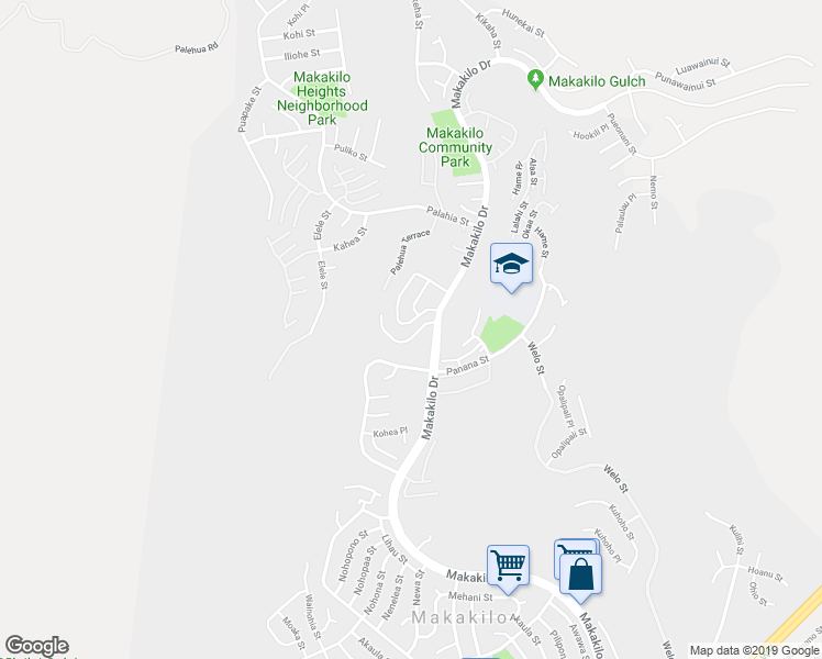map of restaurants, bars, coffee shops, grocery stores, and more near 92-972 Panana Street in Kapolei