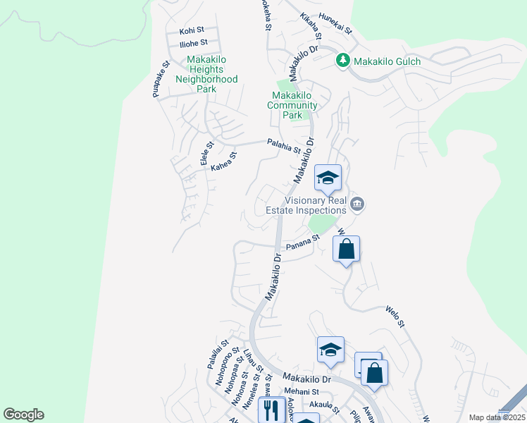 map of restaurants, bars, coffee shops, grocery stores, and more near 92-983 Kanehoa Loop in Kapolei