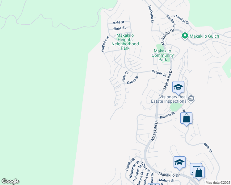 map of restaurants, bars, coffee shops, grocery stores, and more near 92 Elele Street in Kapolei