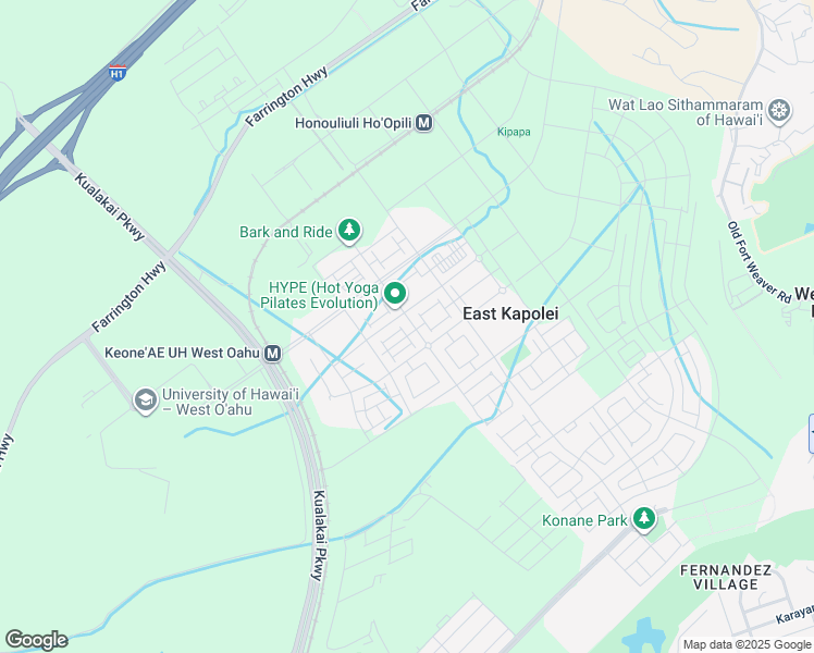 map of restaurants, bars, coffee shops, grocery stores, and more near Unnamed Road in Honolulu County