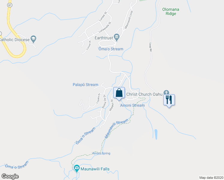 map of restaurants, bars, coffee shops, grocery stores, and more near 1257 Maleko Street in Kailua