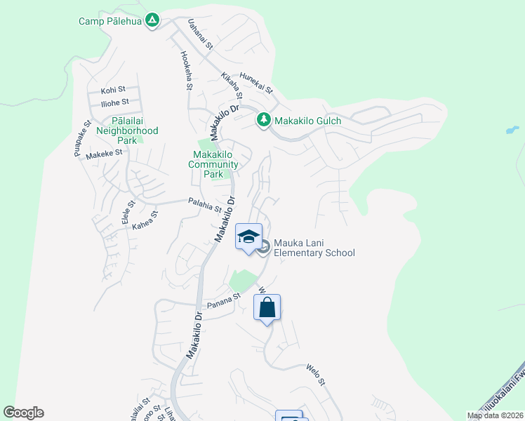 map of restaurants, bars, coffee shops, grocery stores, and more near 92-1025 Okaa Street in Kapolei