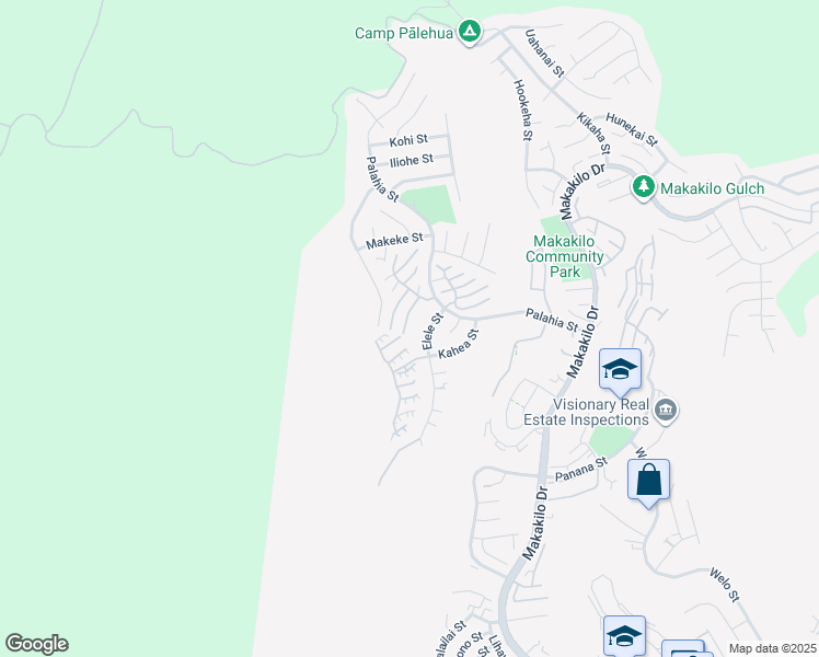 map of restaurants, bars, coffee shops, grocery stores, and more near 92-1206 Palahia Street in Kapolei