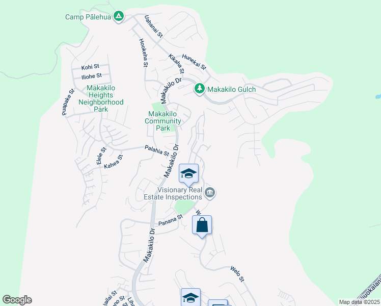 map of restaurants, bars, coffee shops, grocery stores, and more near 92-1007 Okaa Street in Kapolei