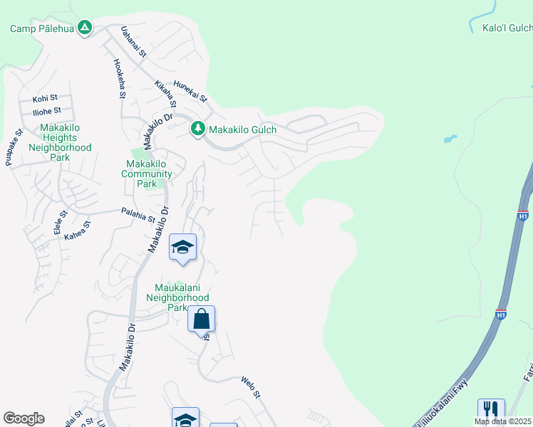 map of restaurants, bars, coffee shops, grocery stores, and more near 92-6036 Nemo Street in Kapolei