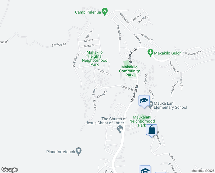 map of restaurants, bars, coffee shops, grocery stores, and more near 92-7003 Kahea Street in Kapolei