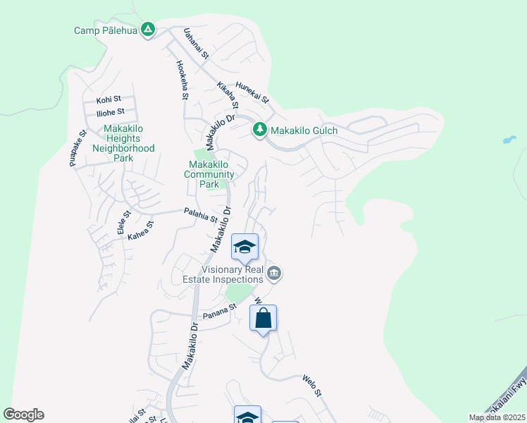 map of restaurants, bars, coffee shops, grocery stores, and more near 92-1025 Okaa Street in Kapolei